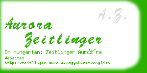 aurora zeitlinger business card